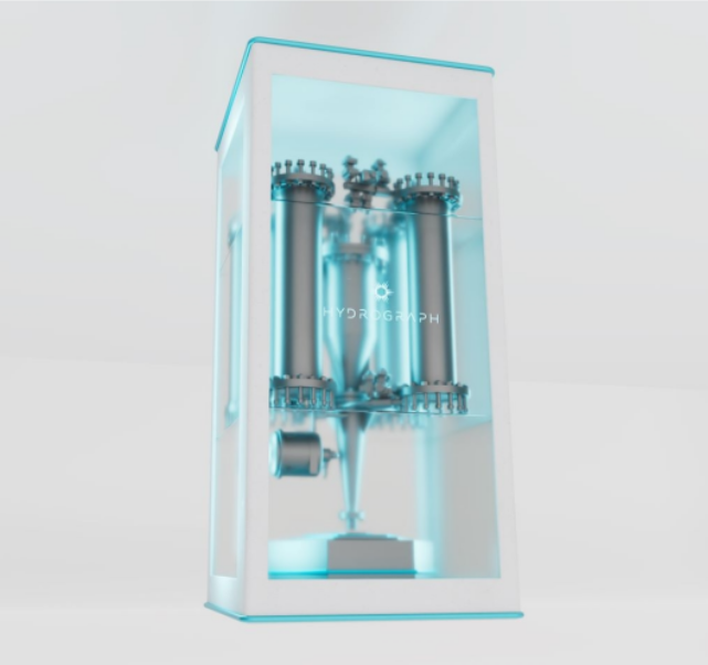 Hyperion system unit in operation illustrating scalable graphene production technology