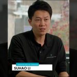 Laboratory Director Suhao Li presenting graphene application development innovation through GEIC strategic partnership for rapid prototype creation.