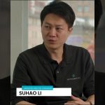 Suhao Li presenting HydroGraph’s graphene manufacturing process for high-performance material applications.